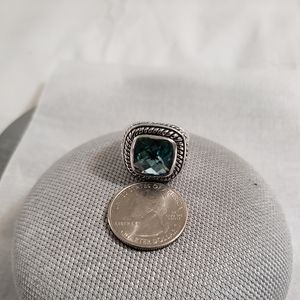 Bold & Beautiful Blue Topaz SS (.925) Ring 💍